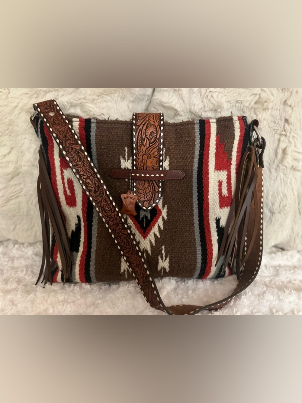 Rafter T Ranch Co. Saddlebag Aztec Pattern Purse